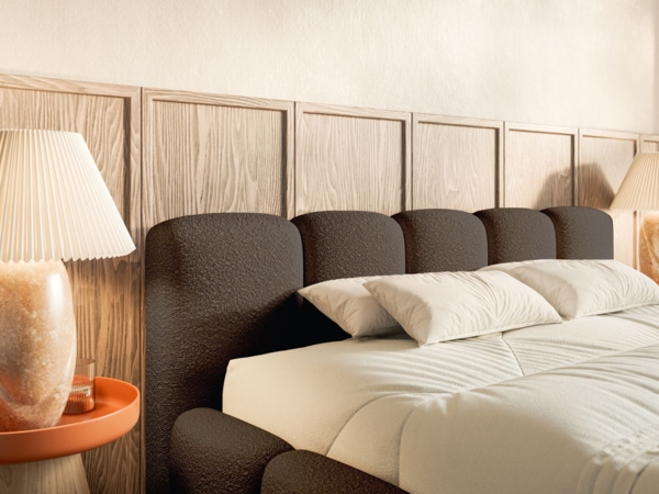 Selsey 'Cloudy Low' Polsterbett 200x200 mit Bettkasten und Metallrahmen-Lattenrost, braun Bouclé Bild 6