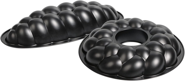 KAISER Hefeformen-Set 2-teilig Hefekranzform Hefezopfform Hefekranzform Ø 32 cm Hefezopfform 38 cm Blech Handwäsche