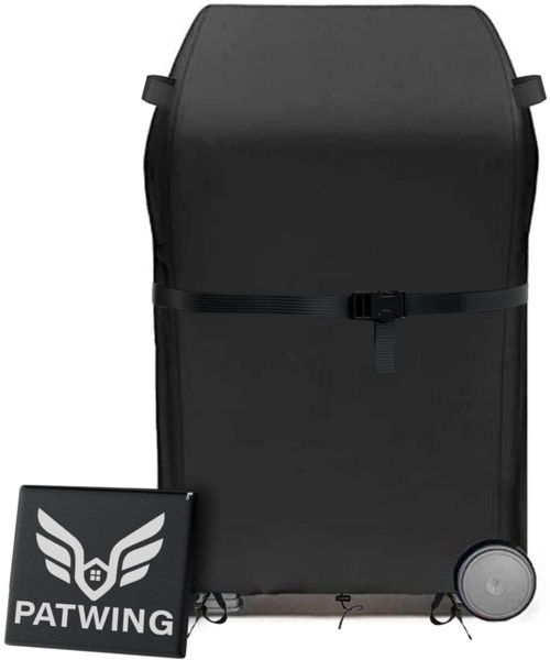 Grillabdeckung 600D Oxford-Stoff Schwarz für Brinkmann Char Broil Weber,Jenn