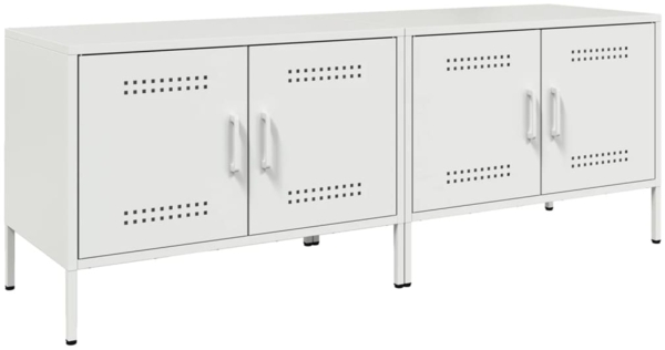 vidaXL TV-Schränke 2 Stk. Weiß 68x39x50,5 cm Stahl 842945