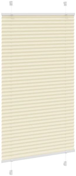 vidaXL Plissee Creme 75x100 cm Stoffbreite 74,4 cm Polyester 4015274 Bild 3