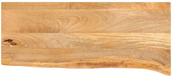 vidaXL Tischplatte mit Baumkante 90x30x2,5 cm Massivholz Mango 370431
