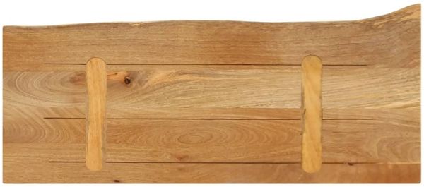 vidaXL Tischplatte mit Baumkante 90x30x2,5 cm Massivholz Mango 370431 Bild 5