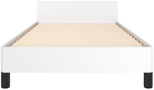 vidaXL Bettgestell mit Kopfteil ohne Matratze Weiß 90x190 cm 347472 Bild 5