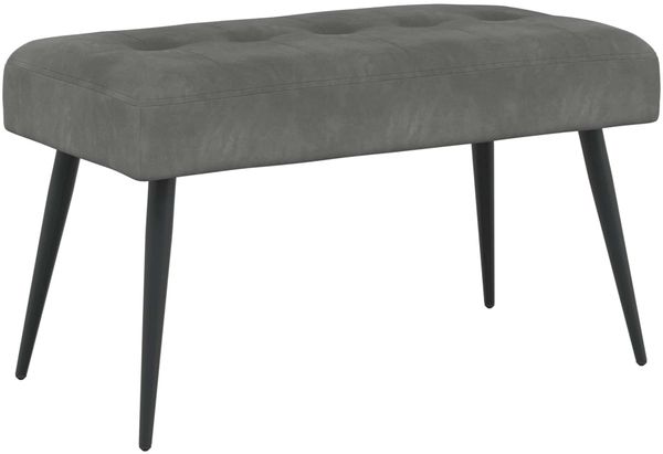 vidaXL Bank mit Knopfheftung Dunkelgrau 80 x 40 x 46 cm Samt 42038516