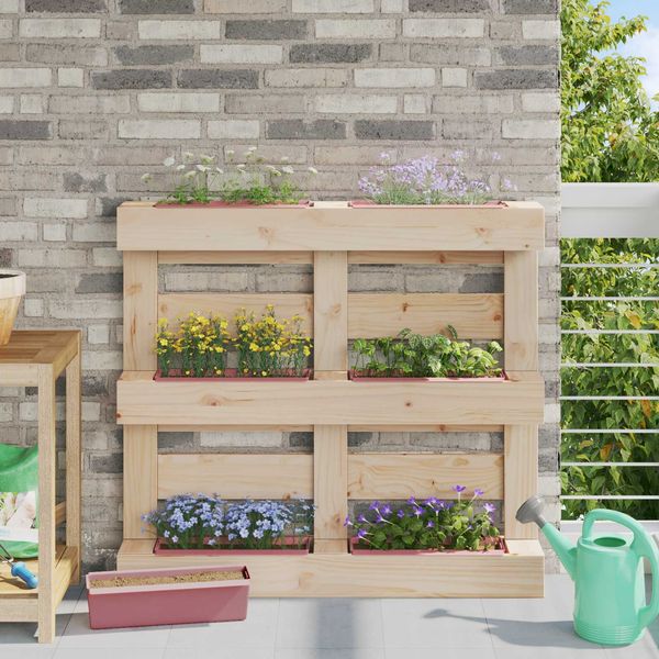 vidaXL Blumenboxen für Euro-Paletten 12 pcs Braun 36,5 x 14 x 9,5 cm 42037203
