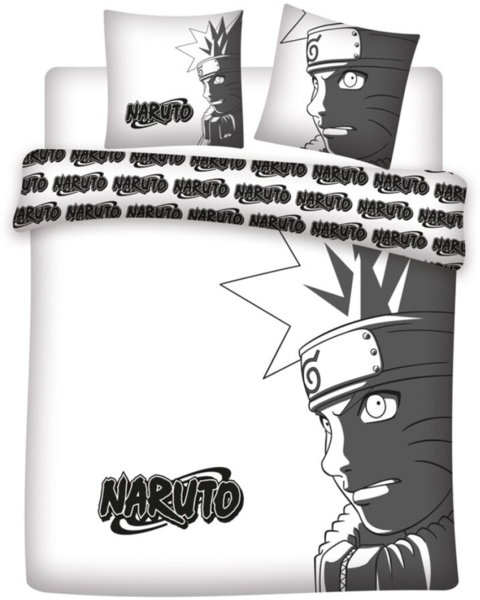 Naruto Bettbezug Set Polycotton 240x220 + 2 Kissen 65x65 cm