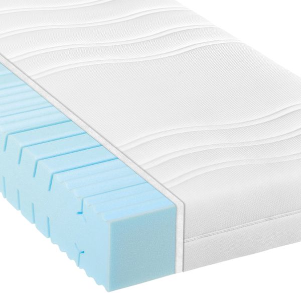 Kaltschaummatratze BeCo High Relax, 21 cm Komforthöhe, Made in Germany, 90x220 cm, Härtegrad H4