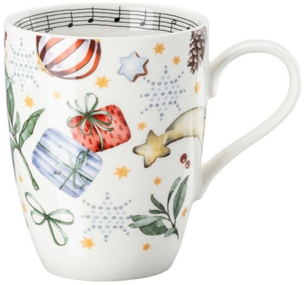 Hutschenreuther Becher Sammelserie 2025 Alle Jahre wieder Becher mit Henkel 0,36l, Porzellan Bild 1