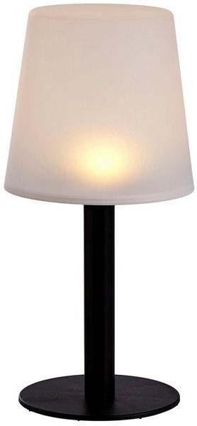 Spetebo LED Solarleuchte LED Solar Garten Tischlampe - 31 x 15 cm, Ein-/Ausschalter, LED fest integriert, warm weiß, Outdoor Leuchte Deko Beleuchtung warm weiß