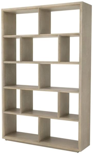 Casa Padrino Regalschrank / Bücherschrank Hellbraun 150 x 40 x H. 230 cm - Luxus Schrank