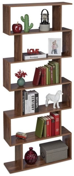 Hohes Bücherregal braun