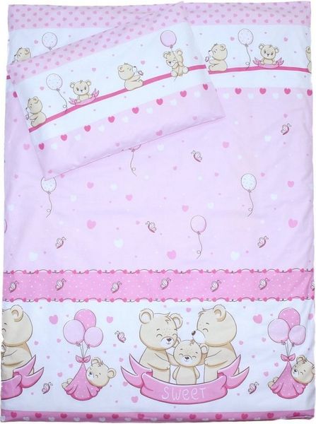 Primawela Babybettwäsche Bettset mit Bettwäsche Vollstoff Chiffon Baby Kinder, 4 teilig