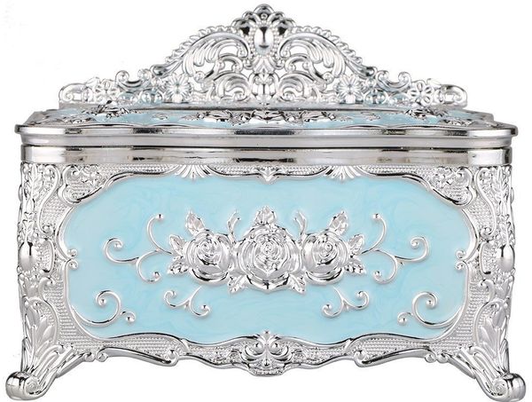 Dekonaz Aufbewahrungsbox Serviettenhalter, Serviettenspender, Blau, Aus Mikanit