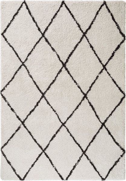 benuta Hochflor-Teppich Gobi, rechteckig, Höhe: 21 mm, Teppich Wohnzimmer, Schlafzimmer, Esszimmer, Flur, Kunstfaser, Cozy