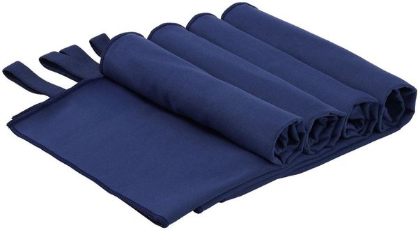 OTTO home Handtücher Leoa, diverse Größen, Sporthandtuch, Reisehandtuch, Strandtuch, Microfaser (4-St), sehr leicht, kompakt, schnelltrocknend, Mikrofaser mit Kontrastnaht