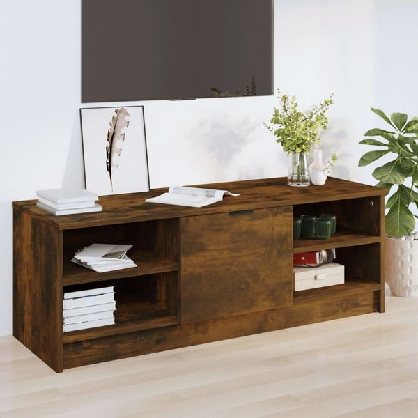 TV-Schrank, Fernsehschrank Räuchereiche 102x35,5x36,5 cm Holzwerkstoff