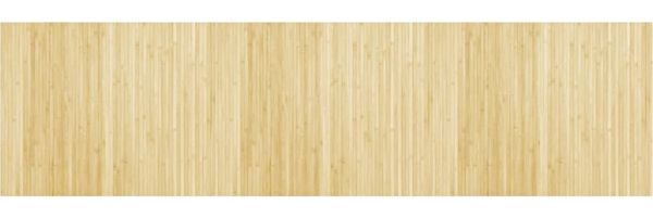 vidaXL Teppich Rechteckig Hell Natur 80x300 cm Bambus 376783 Bild 2