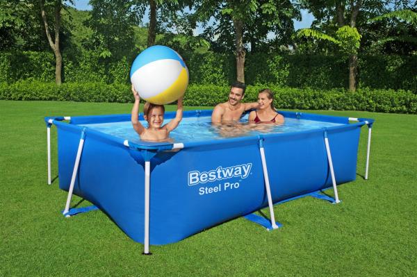 Bestway 'Steel Pro Frame Pool 259 x 170 x 61 cm' Swimmingpool rechteckig Bild 7