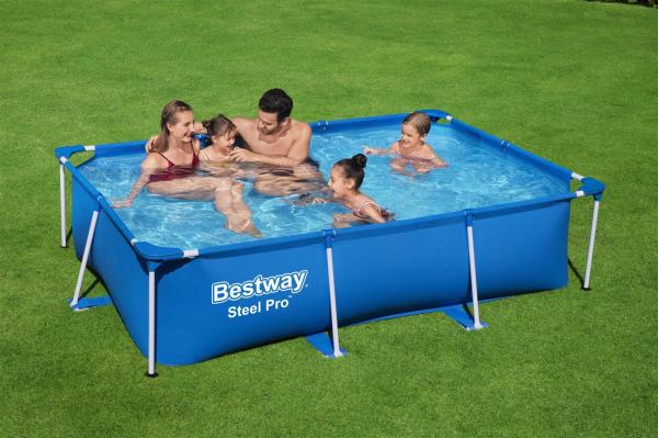 Bestway 'Steel Pro Frame Pool 259 x 170 x 61 cm' Swimmingpool rechteckig Bild 3