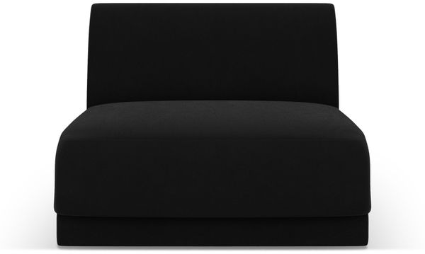 Micadoni Modul Armlos Miley Samtstoff Bluvel Schwarz