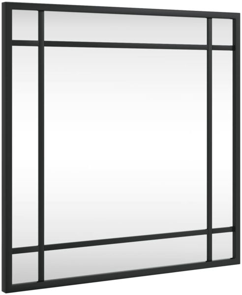 vidaXL Wandspiegel Schwarz 40x40 cm Quadratisch Eisen 358633