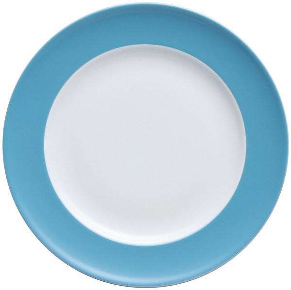Thomas Sunny Day Frühstücksteller, Kuchenteller, Teller, Porzellan, Waterblue / Blau, Spülmaschinenfest, 22 cm, 10222
