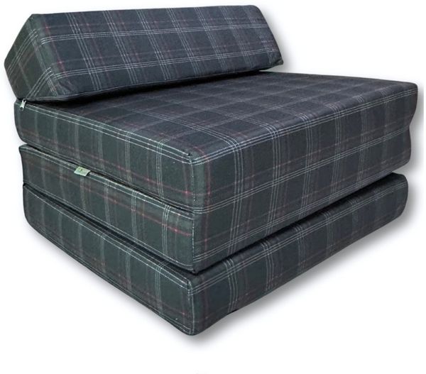 Klappmatratze Klappmatratze Gästematratze Kopfteil VW GTI Muster 200x70x10cm Bezug, FORTISLINE, 10 cm hoch, (Set), Bezug Waschbar