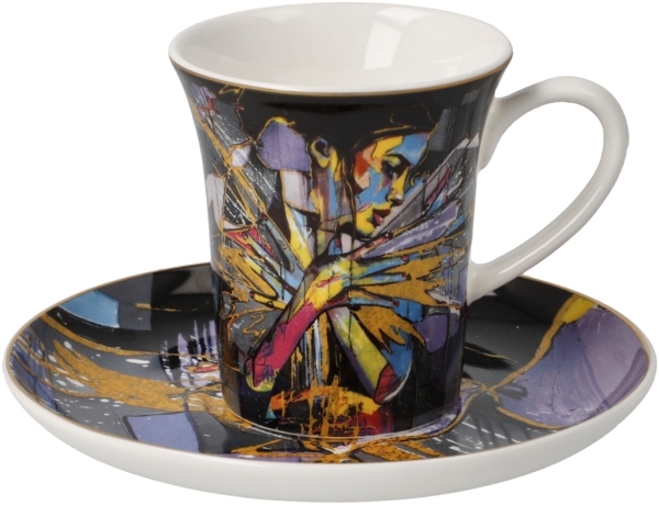 Goebel / Lana Frey -Fire in the Belly,Espressotasse,12,0cm x 12,0cm x 7,0cm / Fine Bone China / 12,0cm x 12,0cm x 7,0cm