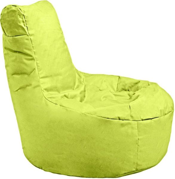 KiNZLER Sitzsack Chilly (1 St), Loungesessel, Uni Farben, mit Rückenlehne, Outdoor geeignet