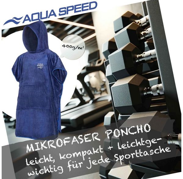 Aqua Speed Kapuzenhandtuch Praktischer Badeponcho für aktive Tage im Wasser und danach, (Größe XL 95 x 240 cm – Grammatur 400 g/m), Ideal für erholsame Pausen nach aktiven Einheiten im Wasser