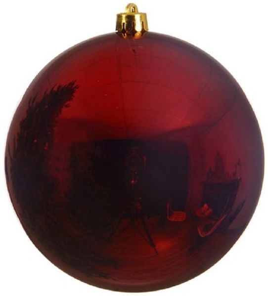 Kaemingk Weihnachtsbaumkugel Weihnachtsbaumkugeln bruchfest Ø 14 cm 1 Stück rot/glanz