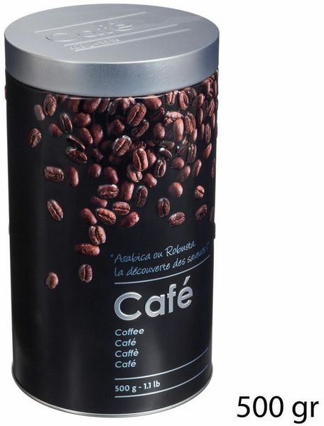 5five Simply Smart Kaffeedose Black Edition, Weißblech