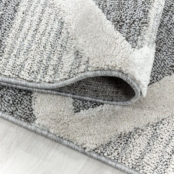 Ayyildiz Teppiche Teppich PISA 4709, rund, Höhe: 20 mm, auch rechteckig, Hoch Tief Struktur, Wohnzimmer, Schlafzimmer