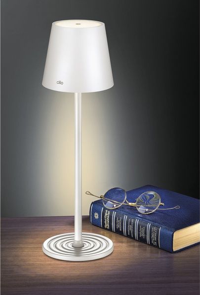 LED Tischlampe Tischleuchte USB Lampe Akku Innen & Außen cilio SOLE weiß 190816