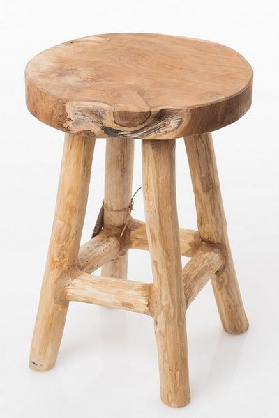 Koopman Blumenhocker Blumenhocker Pflanzenhocker Beistelltisch Naturprodukt Handarbeit (1 St), Schemel, Wurzelholz, Natürlich gewachsen, Astlöcher, Massiv