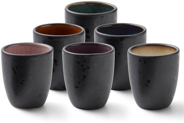 Bitz Espresso-Tassen schwarz 6er-Set