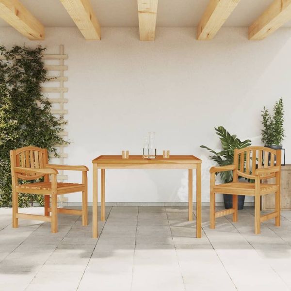 vidaXL 3-tlg. Garten-Essgruppe Massivholz Teak 3157925
