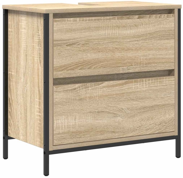 vidaXL Waschbeckenunterschrank mit Schubladen Sonoma-Eiche 861883