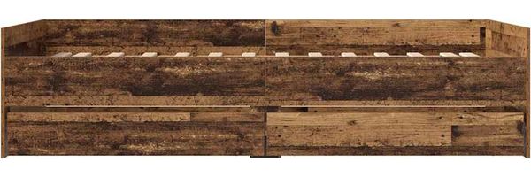 vidaXL Bettrahmen Altholz 90 x 200 cm Massives Kiefernholz 3403204 Bild 6