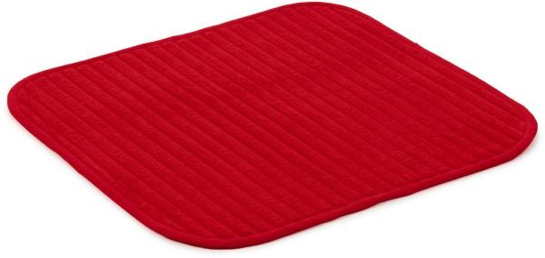 Gözze Badematte Berlin, Höhe 7 mm, rutschhemmend beschichtet, fußbodenheizungsgeeignet, Polyester, rechteckig, Badteppich, Uni Farben, Cord Optik, waschbar