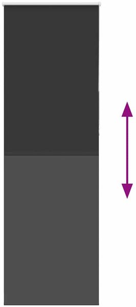 vidaXL Verdunkelungsrollo Schwarz 75x230 cm Stoffbreite 70,7 cm 4010941 Bild 5