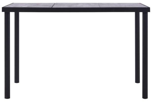 vidaXL Esstisch Schwarz und Betongrau 160 x 80 x 75 cm MDF 281859 Bild 2