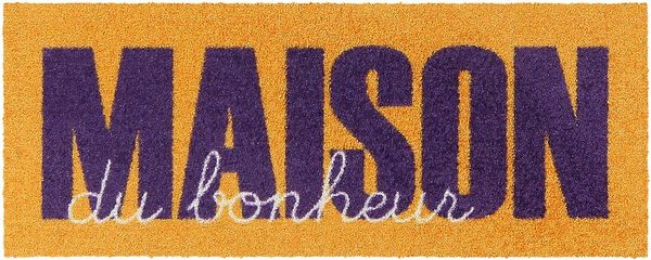 Salonloewe Läufer Fußabtreter klein 30x75 Maison Type orange-violet, Läufer Mini, Höhe: 300 mm