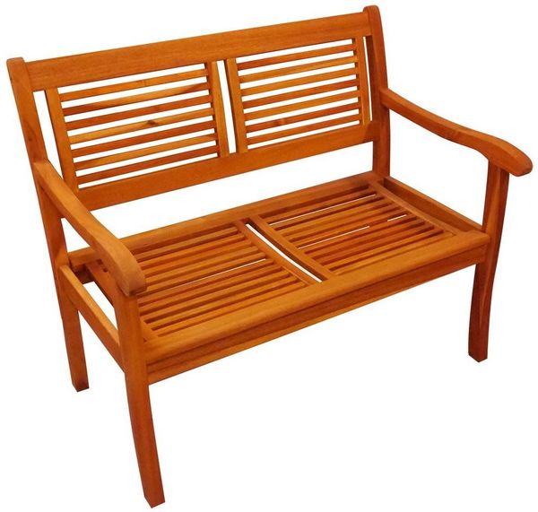 SAM® Gartenbank Sunny, Akazie Massivholz, geölt, im Landhausstil, ergonomisch geschwungen