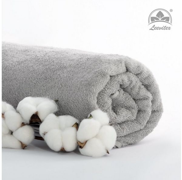 leevitex® Handtuch Frottee 4er Set, 50 x 100 cm, hochwertig verarbeitet & fusselfrei Bild 4