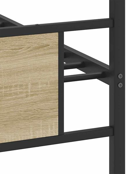 vidaXL Bettgestell ohne Matratze Sonoma-Eiche 90x200 cm Holzwerkstoff 4106803 Bild 10