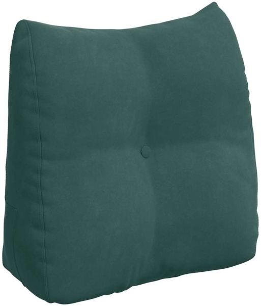 vidaXL Rücken Kissen Dunkelgrün 45 x 24 x 50 cm Samt 42014373