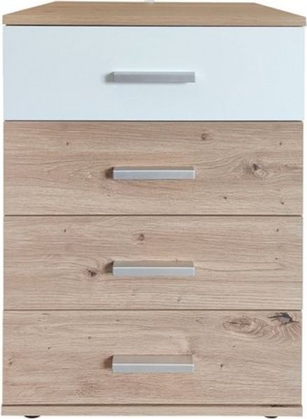HTI-Line Nachtkommode Nachtschrank Nina mit 4 Schubladen (Stück, 1 Nachtschrank ohne Dekoration), Nachttisch Nachtkommode Nachtkonsole