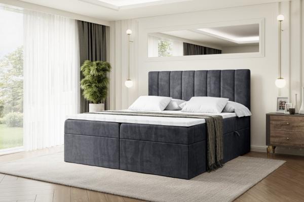 ALTDECOR Boxbett OTTA (Multipocket-Matratze H4, H3 Matratze Bonellfederung, Topper, Kopfteil)